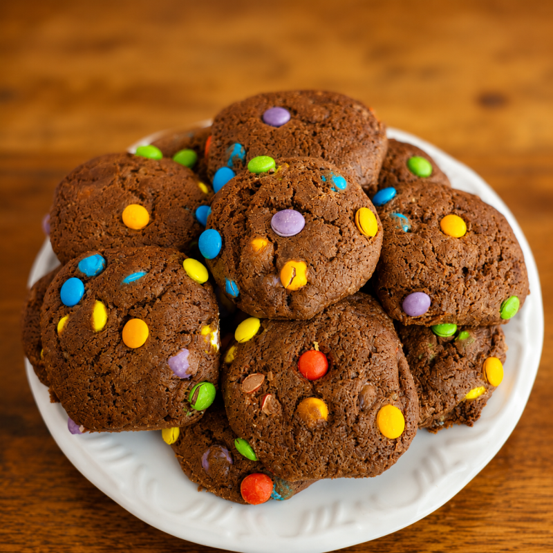 Cookie de Chocolate c/ Confeitos