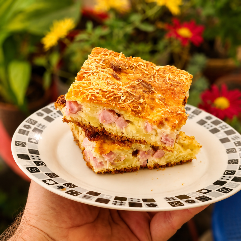 Torta de Presunto c/ Muçarela
